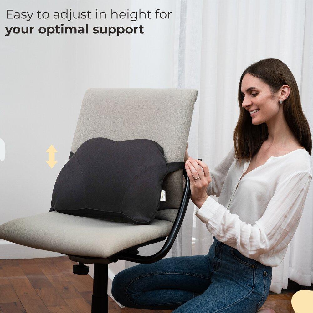 Comfier Lumbar Support Pillow for Chair, Office Chair Back Support --C